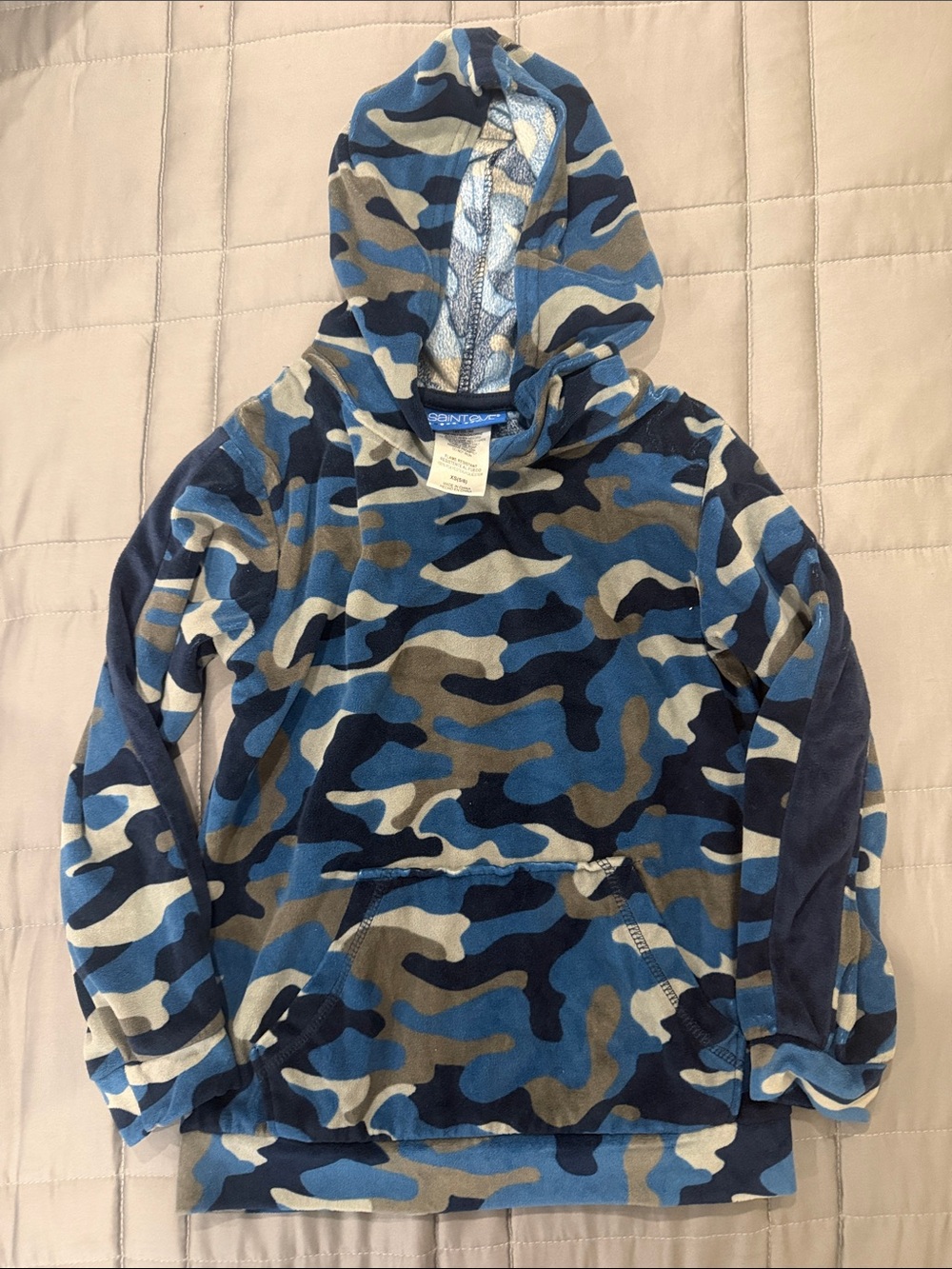 Brand new Blue Camo Kids Hooded Pullover size 5/6